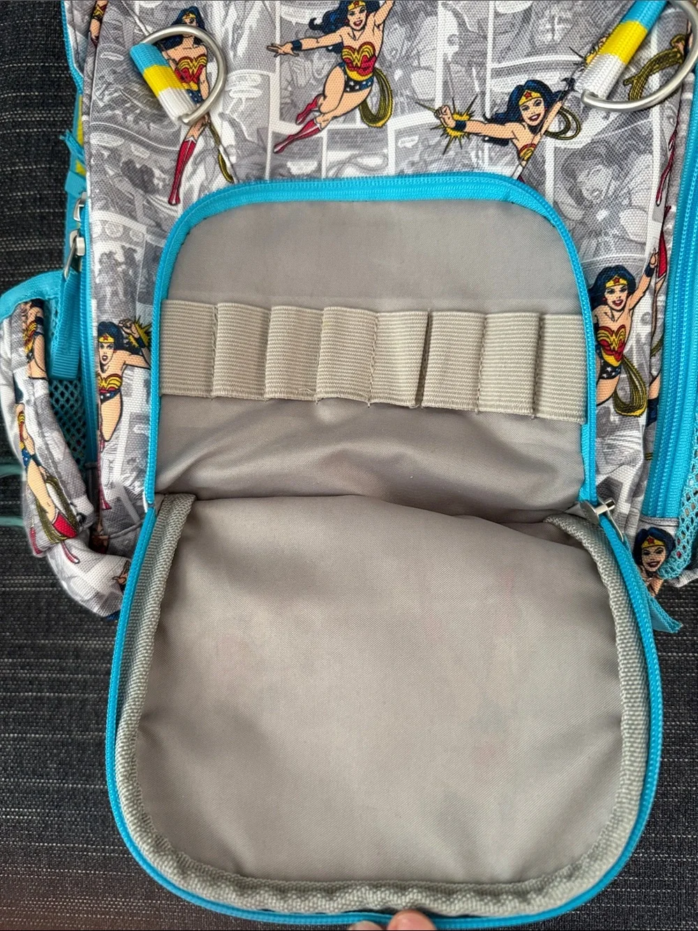 PBK Pottery Barn Kids DC Comics Wonder Woman Comic Book Backpack Small School